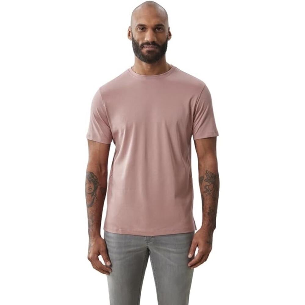 Robert Barakett Men's XL Solid Pink Georgia Short Sleeve Crewneck Tee